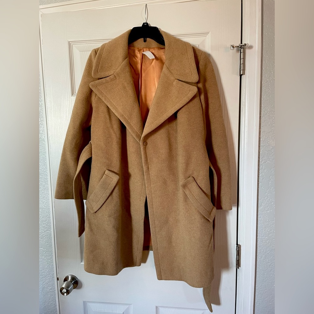 100% Camel Hair Trench Coat
